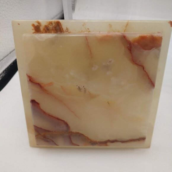 Onyx Box with Lid - 4" x 4" - Picture 6 of 10